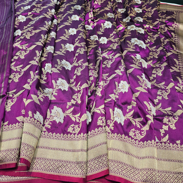 Pure Banarasi Handwoven Katan Silk Saree