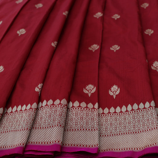 Pure Banarasi Handwoven Katan Silk Kadhva Saree